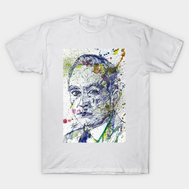 MAX BORN watercolor and ink portrait.1 T-Shirt by lautir